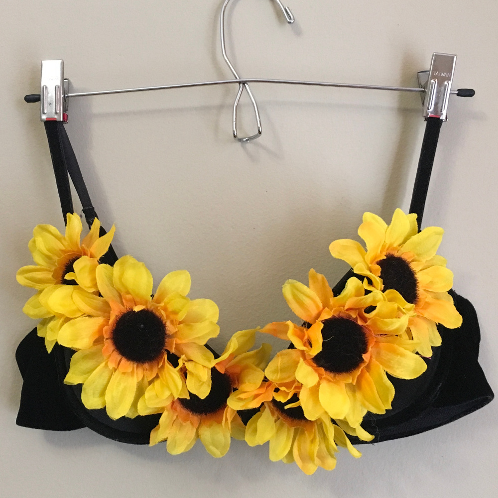Velvet Sunflower Festival Push Up Bra (34C)